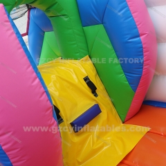 Unicorn inflatable jumping castle with slide