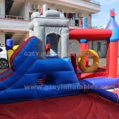 Inflatable Bouncer Castle Combo Slide