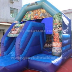 inflatable bouncer castle combo with slide for kids