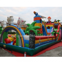 commercial kids playground bouncy castle slides inflatable amusement park