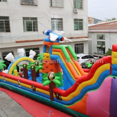 commercial kids playground bouncy castle slides inflatable amusement park