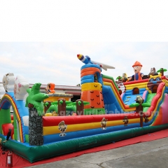 commercial kids playground bouncy castle slides inflatable amusement park