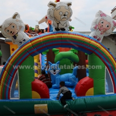 commercial kids playground bouncy castle slides inflatable amusement park