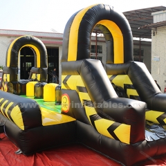 Giant Inflatable Obstacle, Inflatable Obstacle Course With Slide, Obstacle Race Inflatable Game