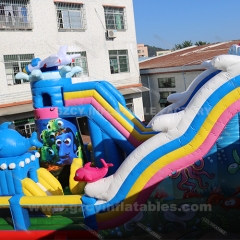 Giant inflatable playground inflatable bounce house inflatable bouncer slide for kids