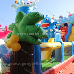 Giant inflatable playground inflatable bounce house inflatable bouncer slide for kids