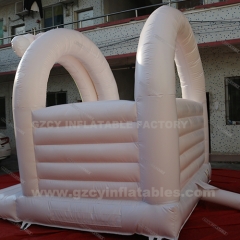 Inflatable rainbow bounce house mini jumping castle for kids