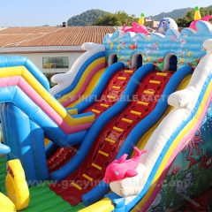 Giant inflatable playground inflatable bounce house inflatable bouncer slide for kids