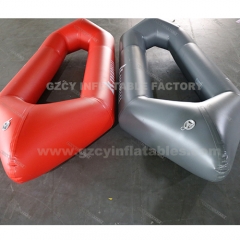 Grey Inflatable PVC tarpaulin raft drift boat