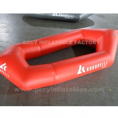 Red Inflatable PVC tarpaulin raft drift boat