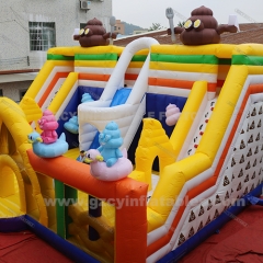 commercial kids playground bouncy castle slides inflatable amusement park