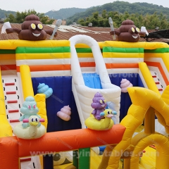 commercial kids playground bouncy castle slides inflatable amusement park