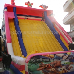 commercial slide water playground giant inflatable slide with pool