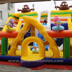 commercial kids playground bouncy castle slides inflatable amusement park