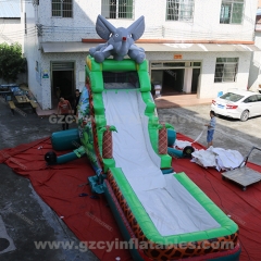 Commercial party large slide inflatable jungle jumping bouncing castle