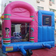 Unicorn Inflatable Castle Slide Combo with Pool