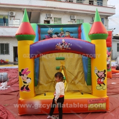 Mickey themed jumping trampoline inflatable castle