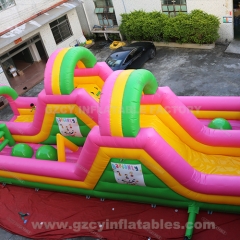 Giant Bouncy Castle Fun Obstacle Tunnel