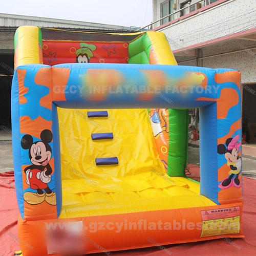 mickey theme colorful backyard inflatable water slides