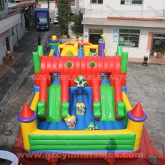 Kids jumping castle inflatable playground with slide