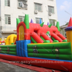 Kids jumping castle inflatable playground with slide