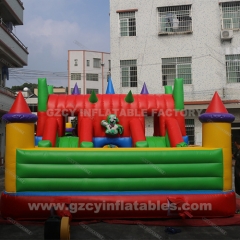 Kids jumping castle inflatable playground with slide