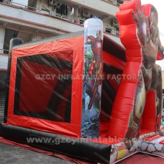 Iron Man Inflatable Castle Bounce House with Slide