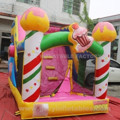 Ice cream themed inflatable castle with slide