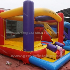 Inflatable Bouncer Castle With Slide For Kids