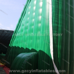 Green Giant Water Slide Inflatable Zip Line Game