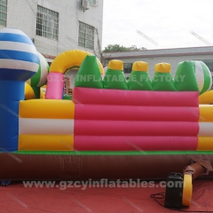 Candy Inflatable Bouncer Jumping Castles With Slide