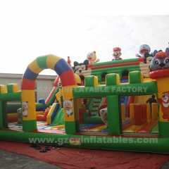 Minion Inflatable Castle/Doraemon Cartoon Children's Inflatable Obstacle Amusement Park