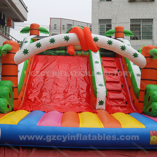 Inflatable Bouncer Bounce Castle with Water Slide for Kids Party