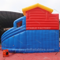 Giant Water Park Inflatable Castle Slide with Pool