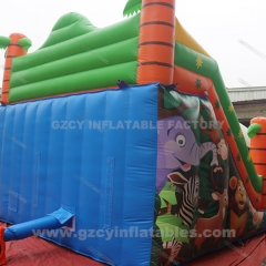 Inflatable Bouncer Bounce Castle with Water Slide for Kids Party