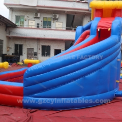 Giant Water Park Inflatable Castle Slide with Pool