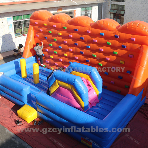 Inflatable Climbing Wall Obstacle Race Game Playground