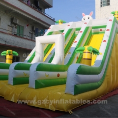 Rabbit theme inflatable bounce slide