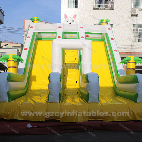 Rabbit theme inflatable bounce slide