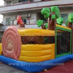 Snail Tree Inflatable Bounce Castle Combo With Slide