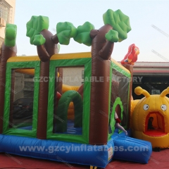 Snail Tree Inflatable Bounce Castle Combo With Slide