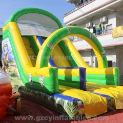 commercial party inflatable bounce castle dry slide