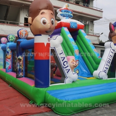 outdoor fun city inflatable amusement park bounce house