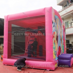 Snow White Inflatable Bounce House Combo Slide