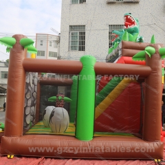 Dinosaur Park Outdoor kids Inflatable Bouncy Castle slide combo