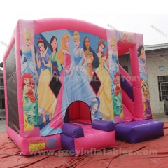 Snow White Inflatable Bounce House Combo Slide