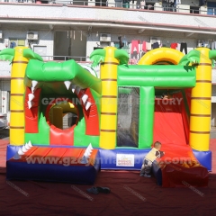 Crocodile Inflatable Jumping Castle With Slide