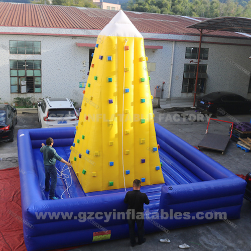 Inflatable Rock Rocking Climbing Tower for sport game