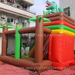 Dinosaur Park Outdoor kids Inflatable Bouncy Castle slide combo