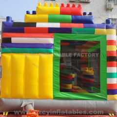 Lego inflatable bounce house slide combo